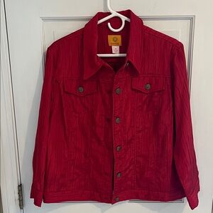 Ruby Rd. Red jacket size 16 in like new condtion